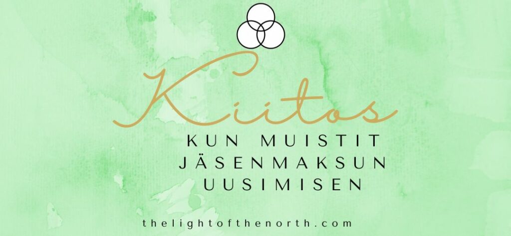 Jäsenmaksun uusiminen